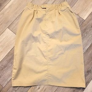 VINTAGE CHIC COTTON TWILL SKIRT